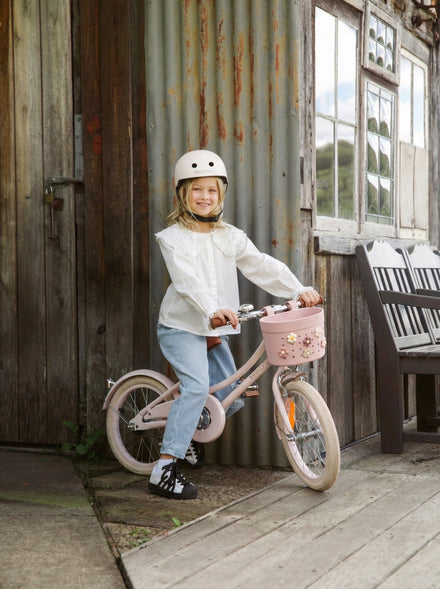 Pins voor Fietsmandje Flowers van Banwood, ideaal voor lenteritjes, De Gele Flamingo
