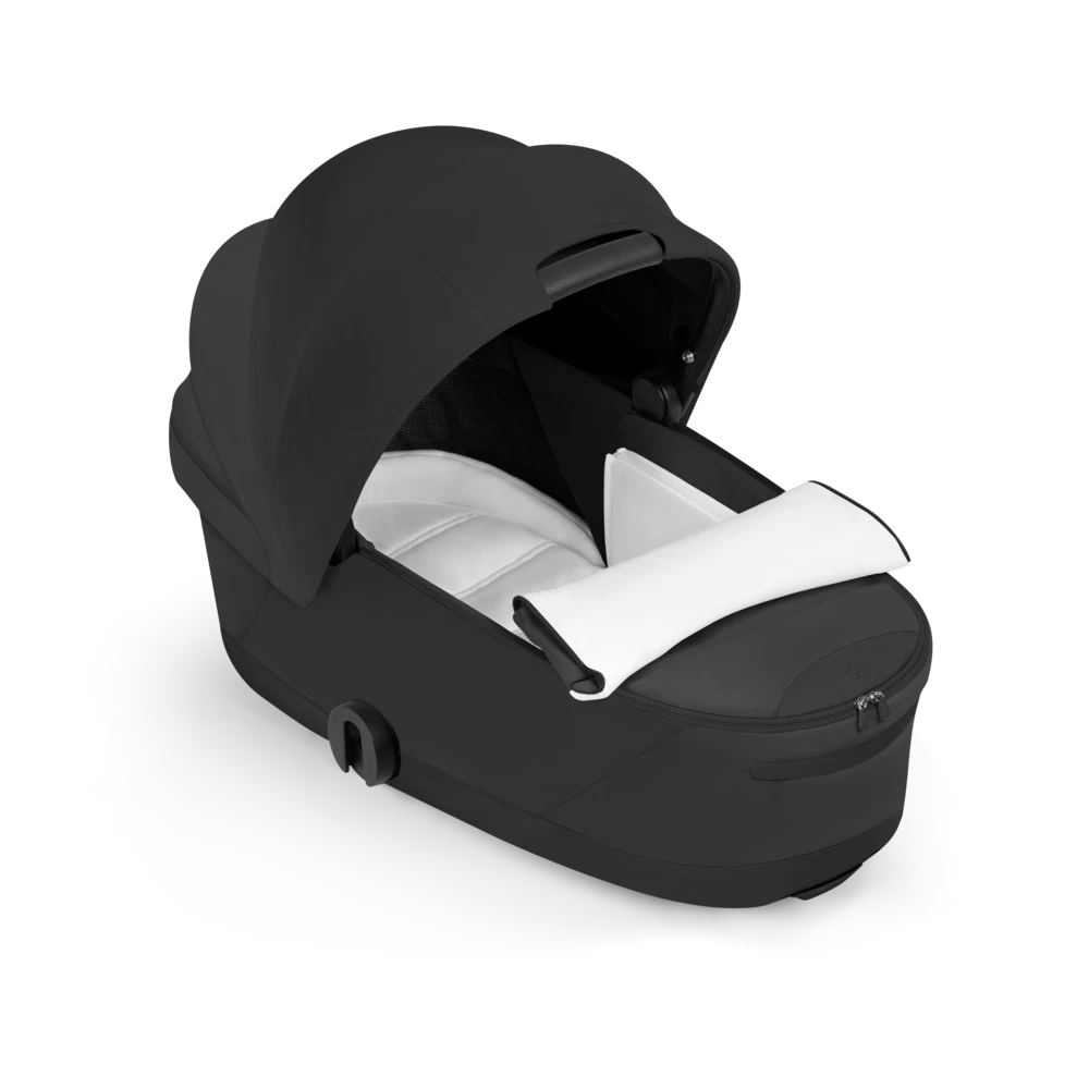 CYBEX Priam Foldable Lux Carry Cot Sepia Black, opvouwbare reiswieg in zwart voor de Priam kinderwagen