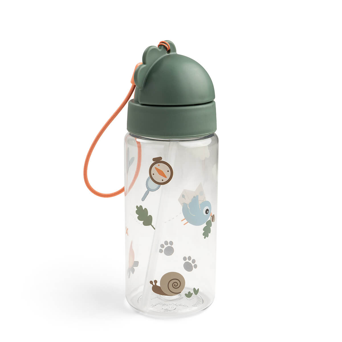 Done By Deer drinkfles met rietje Tiny Trails Green