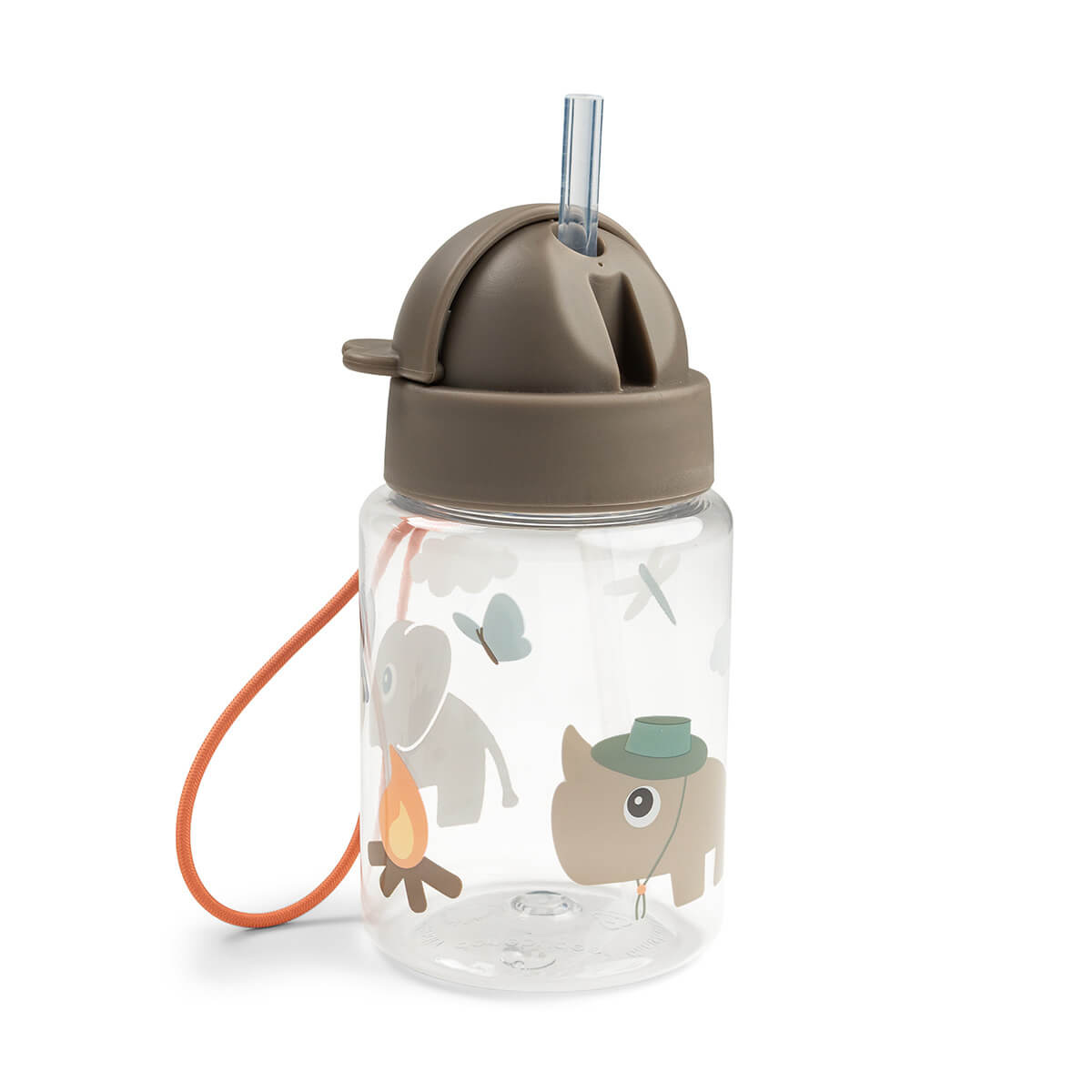 Done By Deer drinkfles met rietje Tiny Trails Sand