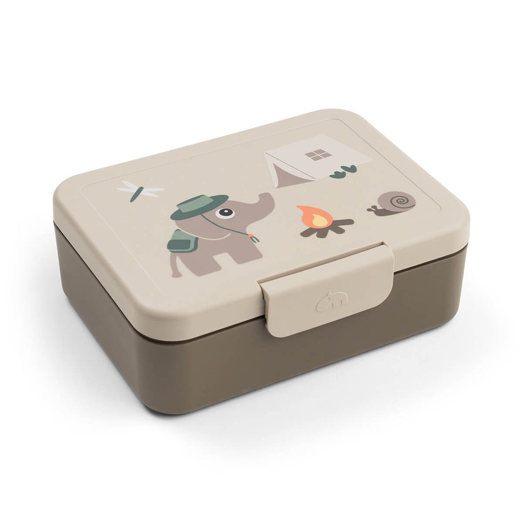 Done By Deer lunchdoos met verdeelvakje Tiny Trails Sand