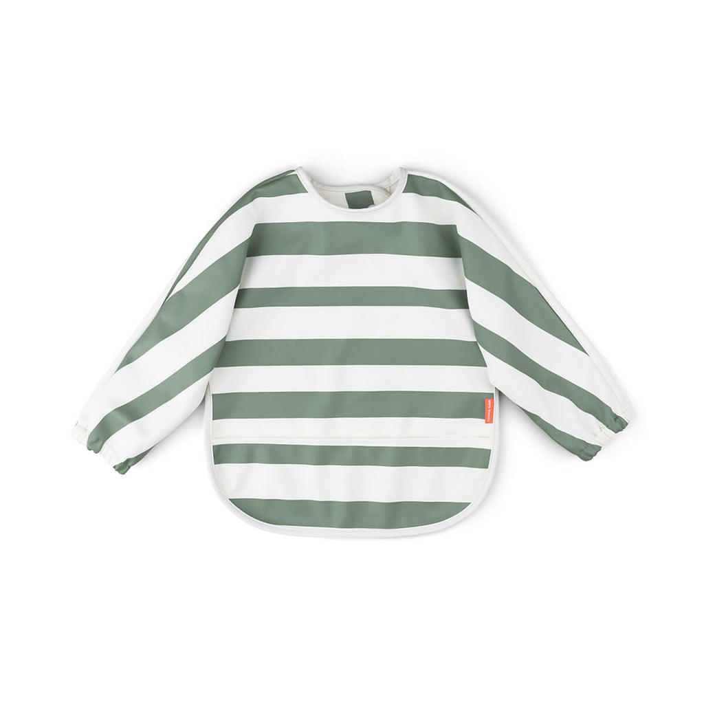 Done By Deer slab met lange mouwen en opvangzak in Stripes Green