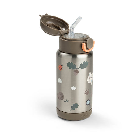 Done By Deer thermische drinkfles met rietje Tiny Trails Sand