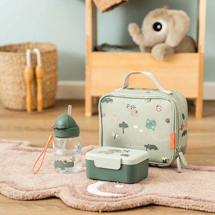 Done By Deer lunchtas Tiny Trails Green met brooddoos ernaast