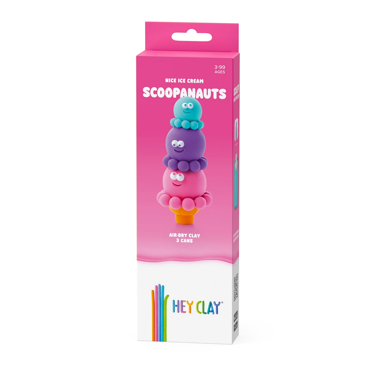 Hey Clay Boetseerklei | Nice Ice Cream Scoopanauts (3 potjes)