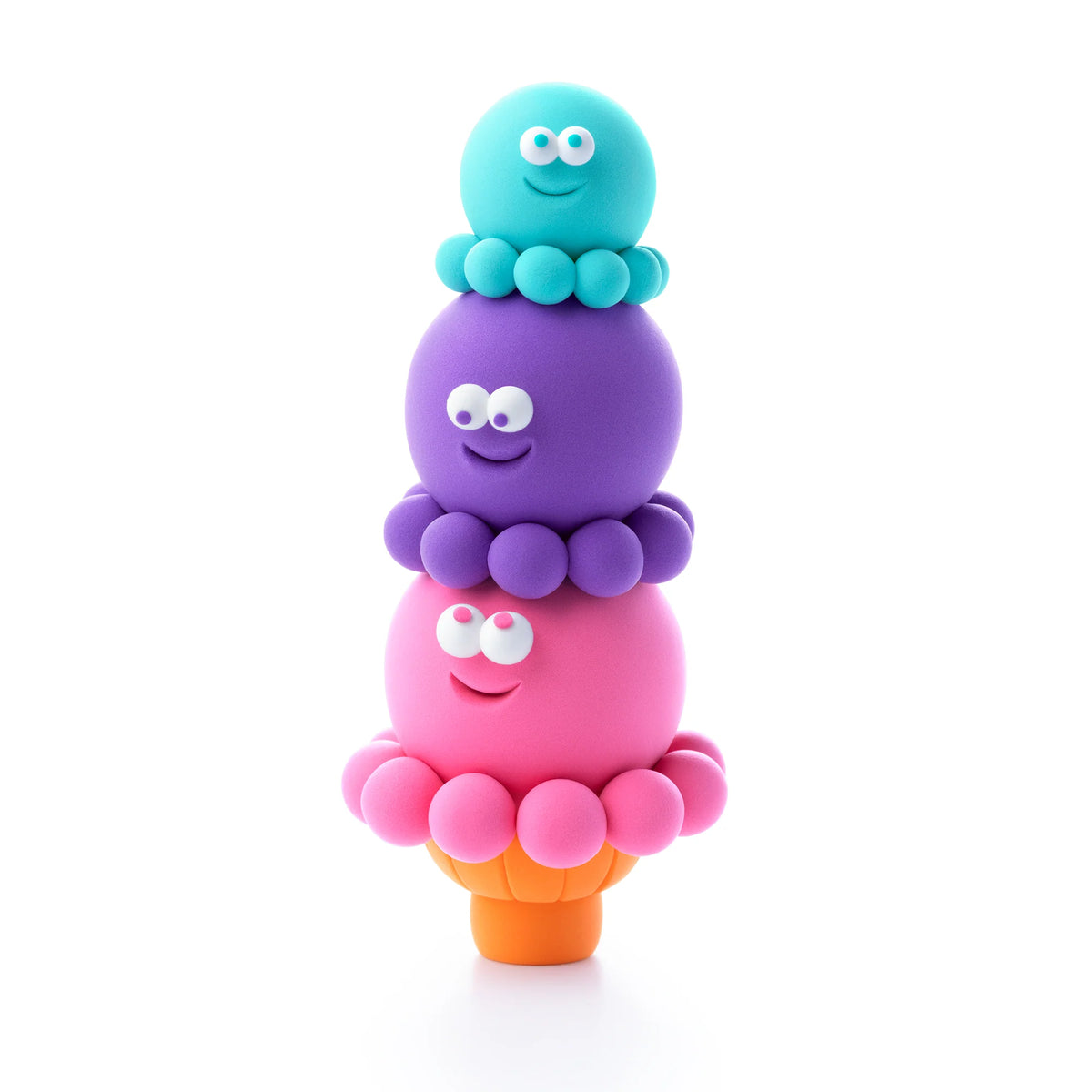 Hey Clay Boetseerklei | Nice Ice Cream Scoopanauts (3 potjes)