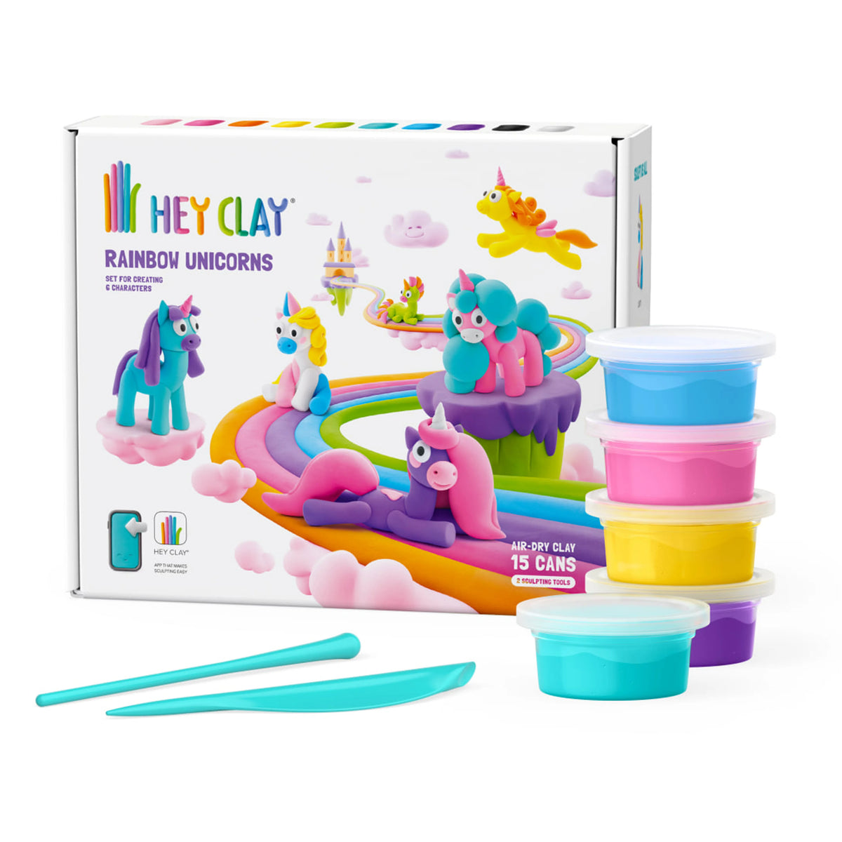 Hey Clay Boetseerklei | Unicorns (15 potjes)