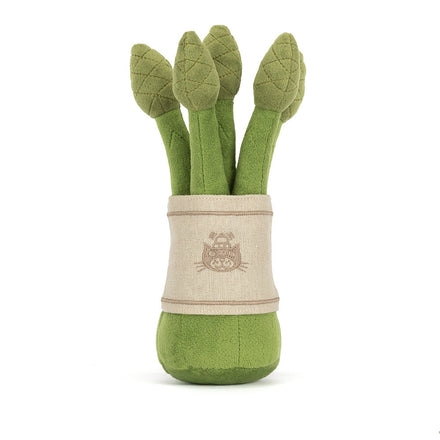 Jellycat Amuseables Asparagus, achterkant van het bosje