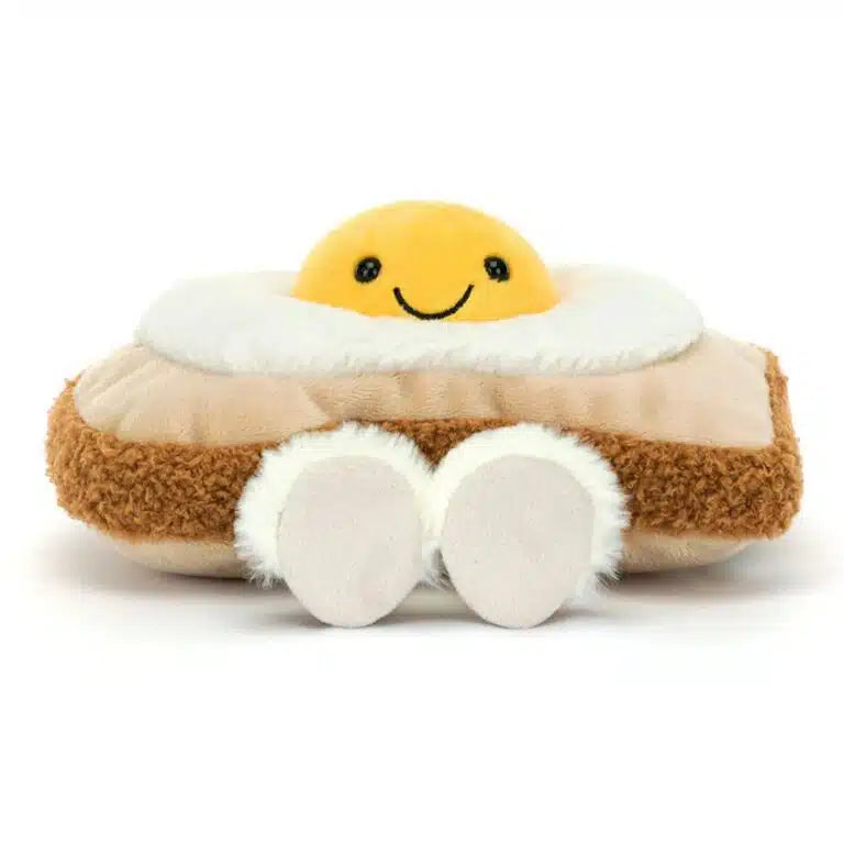 Jellycat Amuseables Egglantine Egg on Toast knuffel ei op toast