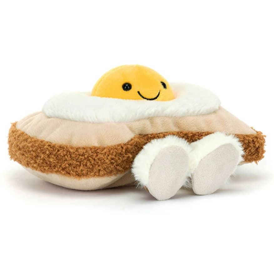 Jellycat Amuseables Egglantine Egg on Toast knuffel ei op toast