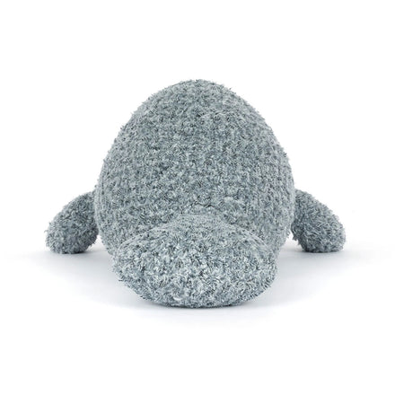 Jellycat Maffles Manatee, achterkant met staartvin
