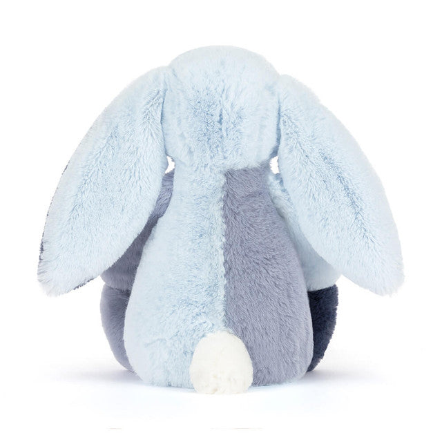 Jellycat Puddlesea Bunny, achterkant met wit staartje