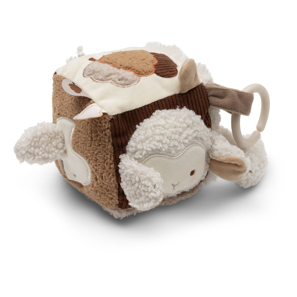 Jollein activiteitenkubus Woolly, zachte babykubus met schaapjes