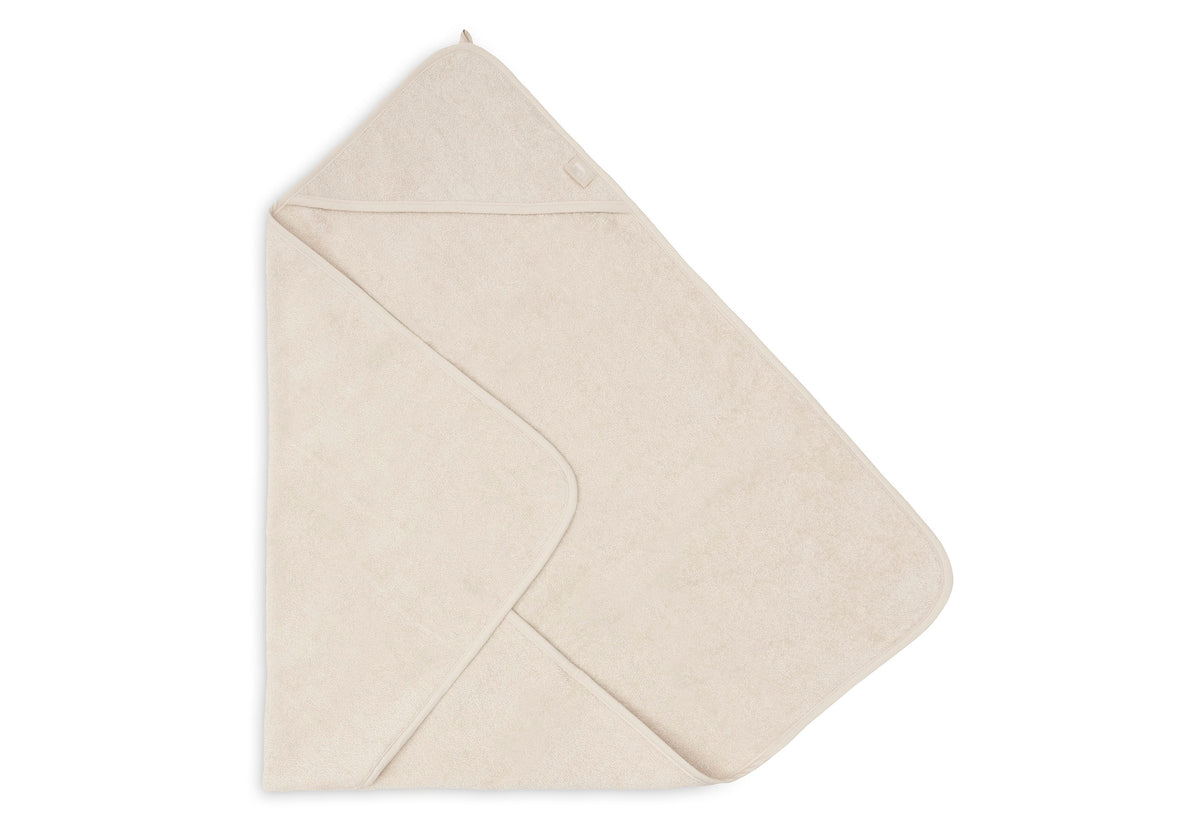 Jollein badcape badstof 100x100 cm in Sand met capuchon