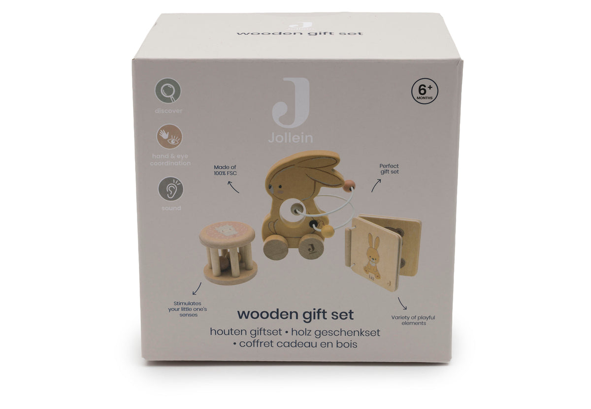 Jollein houten giftset Bunny Luz