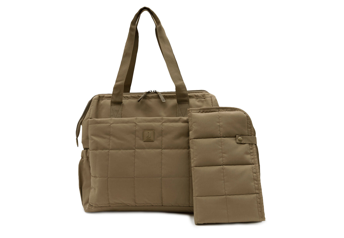 Jollein Luiertas Quilted Quinn Bronze gewatteerde schoudertas