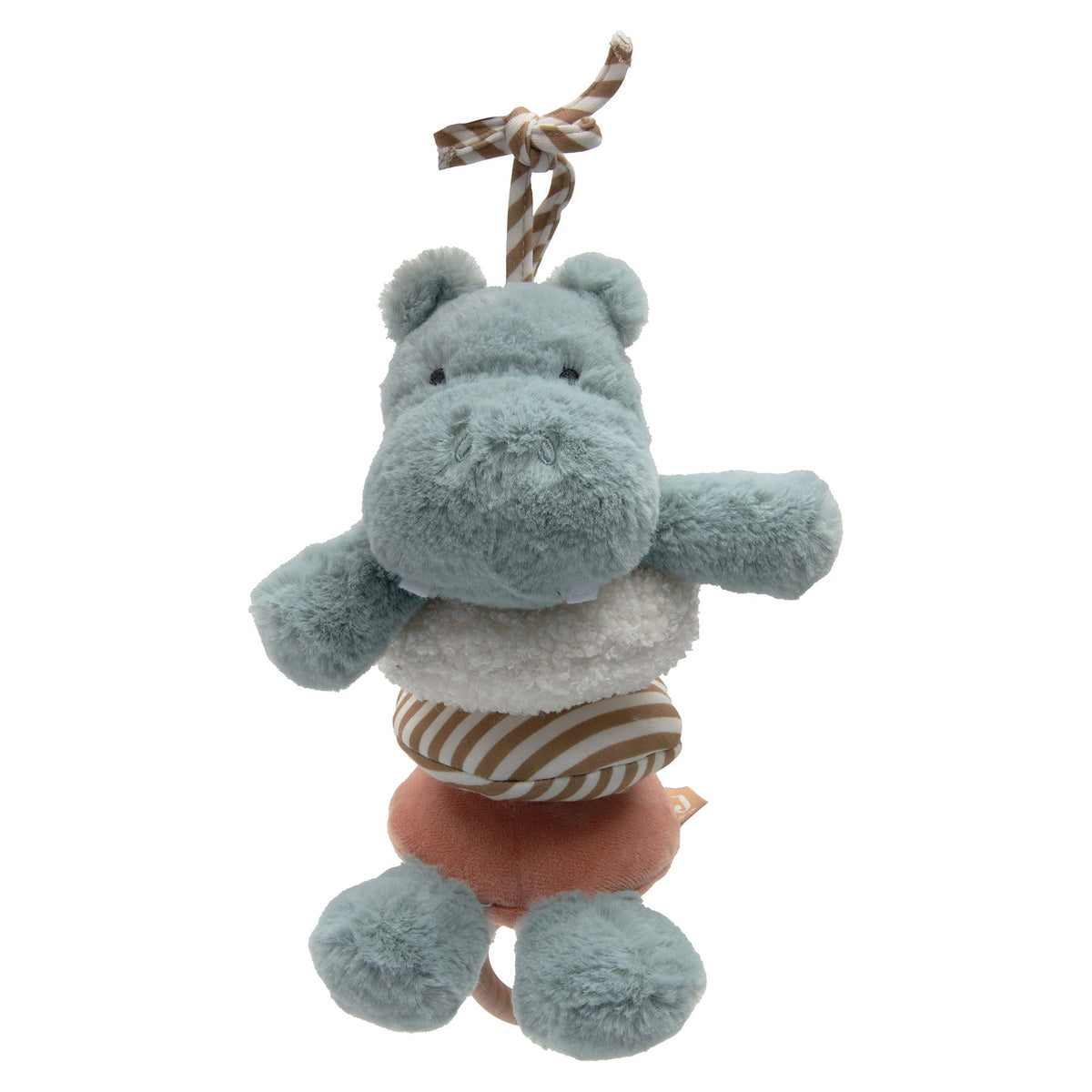 Jollein Muziekhanger Hippo Happy met houten ring