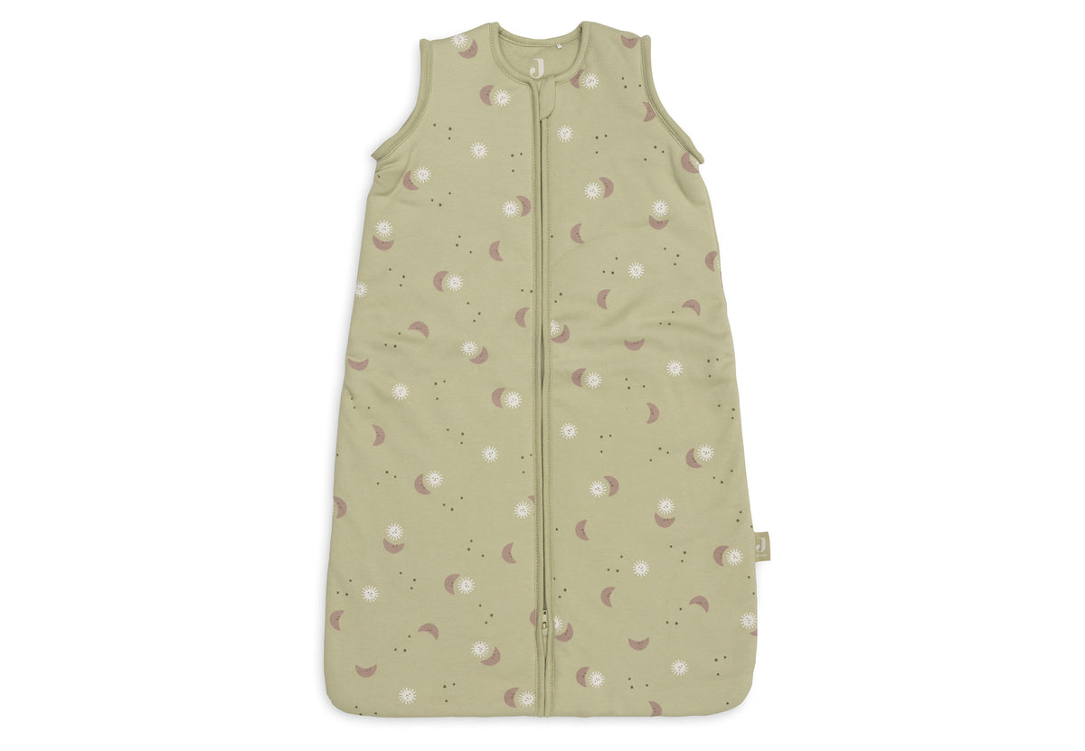 Jollein slaapzak met afritsbare mouw 110 cm in Over The Moon, productfoto van de babyslaapzak, De Gele Flamingo