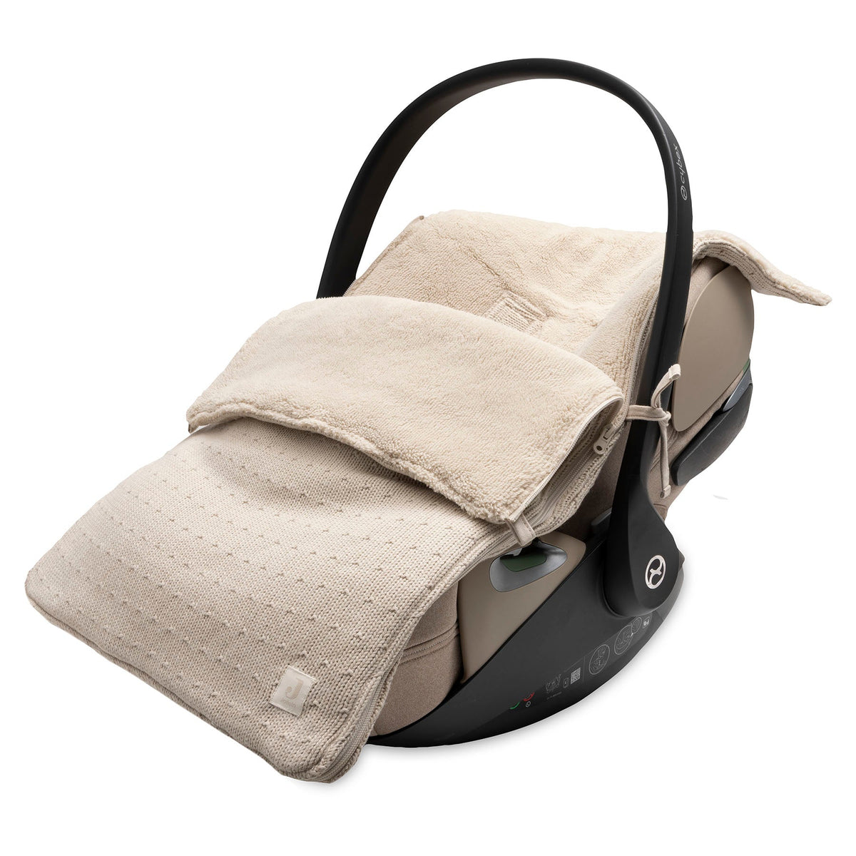 Jollein Voetenzak groep 0+ autostoel Sprinkle Knit Sand