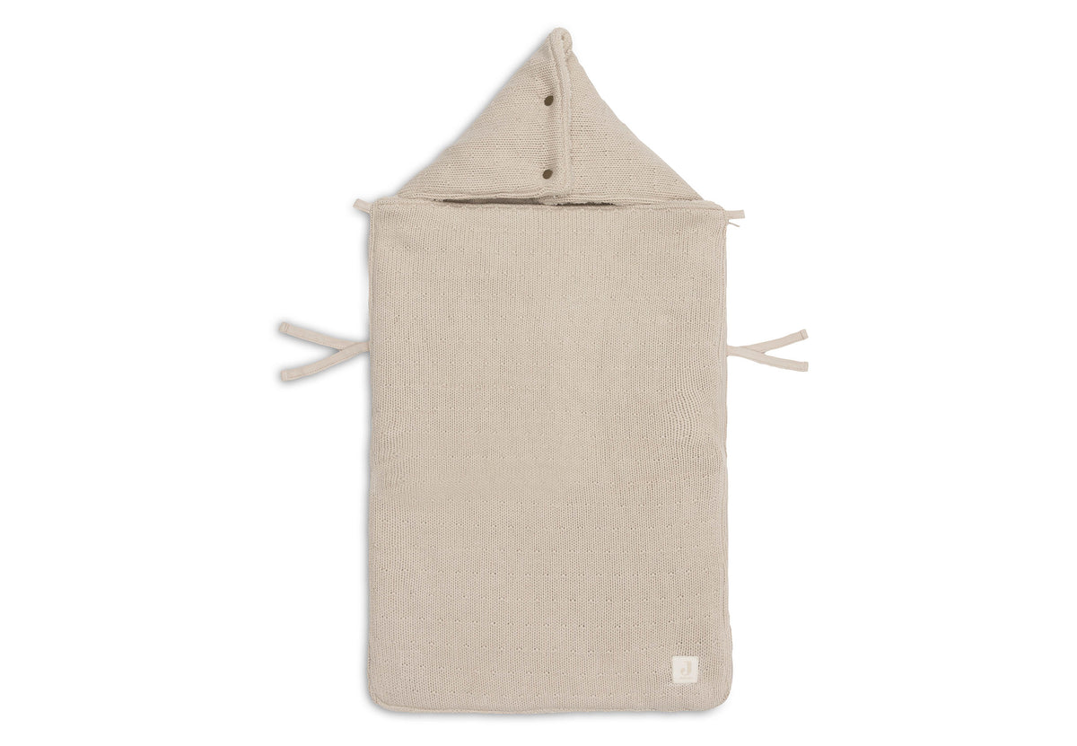 Jollein Voetenzak groep 0+ autostoel Sprinkle Knit Sand