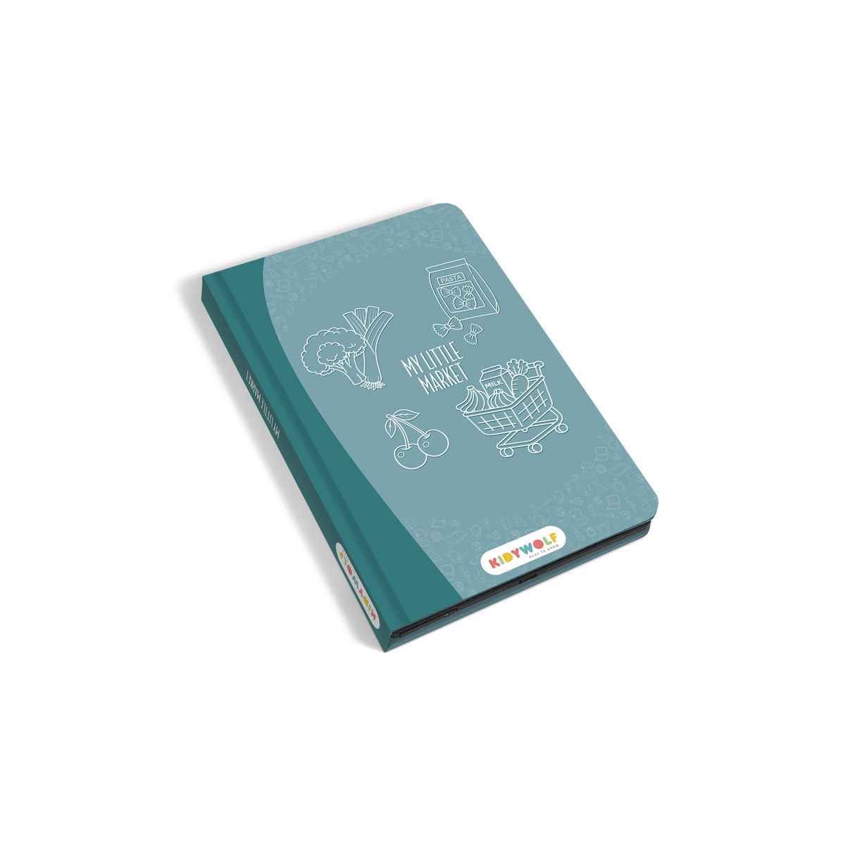 Kidywolf Kidydraw-Mini Tablet 30 Tekeningen Tekenbord Mijn Kleine Marktje, het tekenbord
