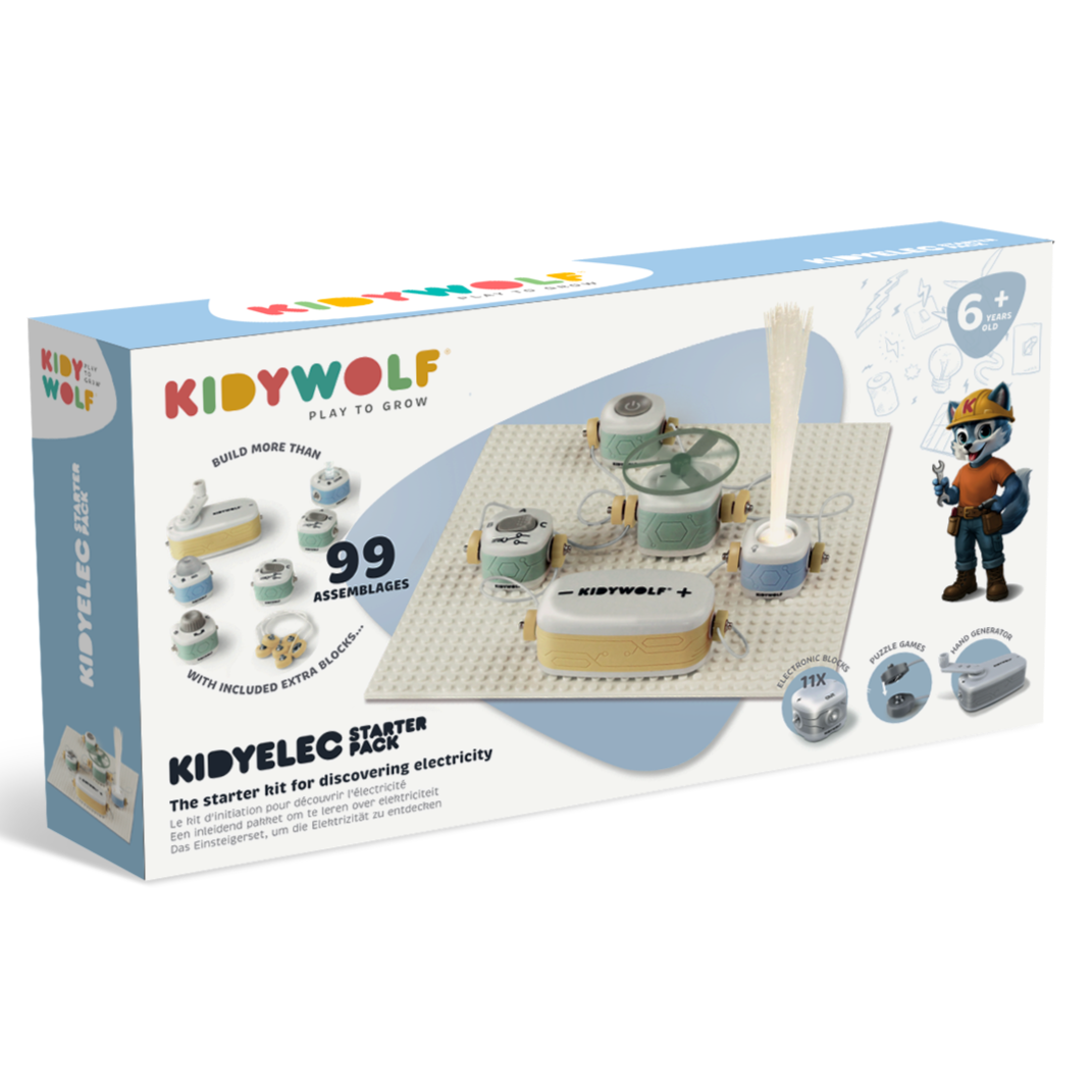 Kidywolf Kidyelec Starter Pack 11 stuks, verpakking vooraanzicht