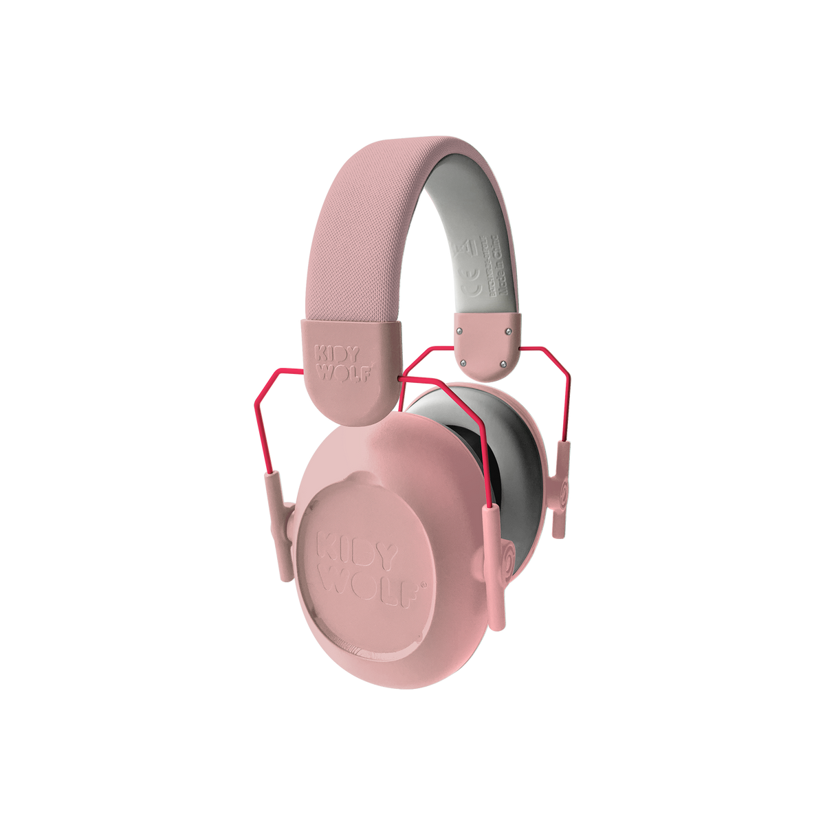 Kidywolf Kidynoise gehoorbeschermer roze, vooraanzicht