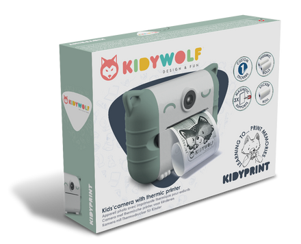 Kidywolf Kidyprint groen, verpakking schuin vooraanzicht