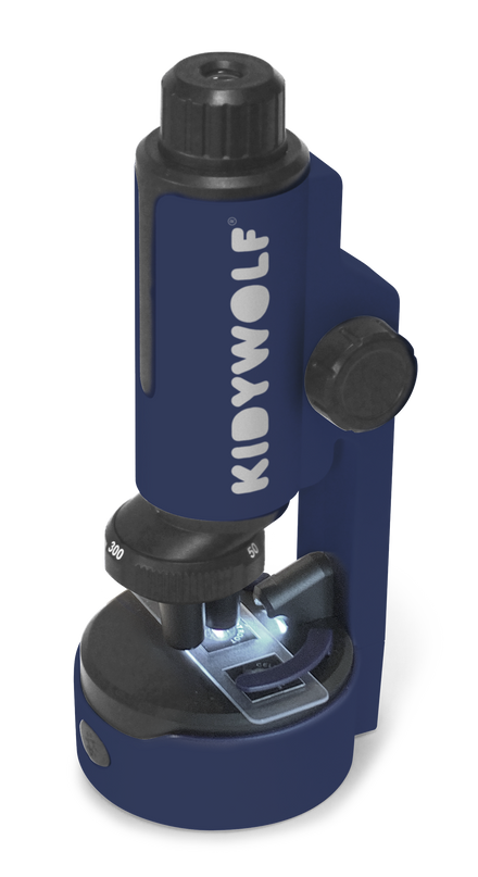 Kidywolf microscoop blauw, productfoto op witte achtergrond