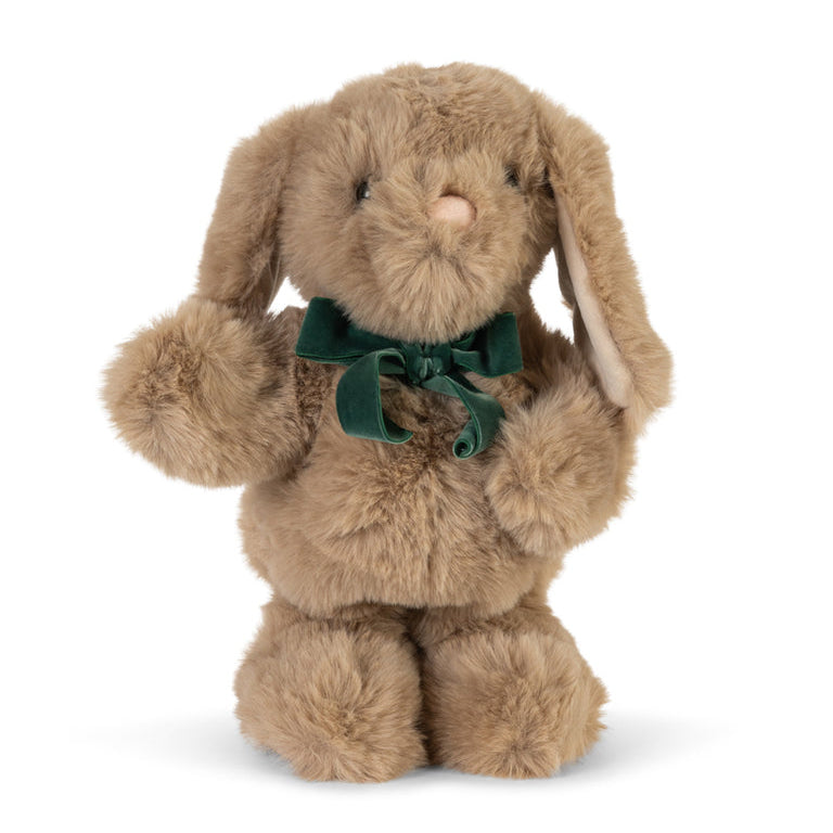 Konges Sløjd Knuffel Dancing & Talking Bunny Toy Off White, derde productfoto op witte achtergrond