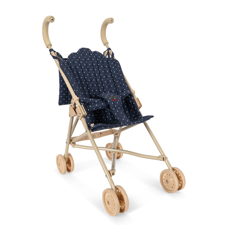 Konges Sløjd Poppenbuggy Doll Stroller Ditzy Dot, poppenbuggy op witte achtergrond