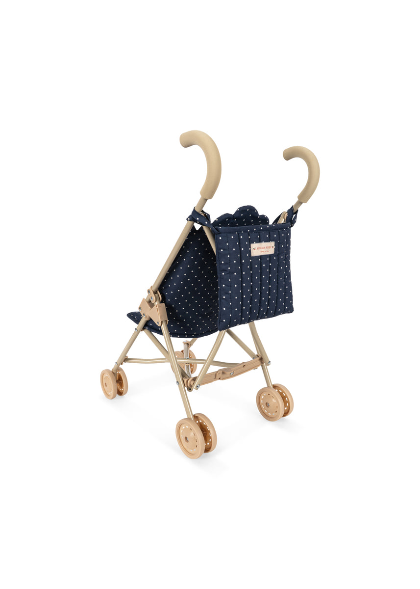 Konges Sløjd Poppenbuggy Doll Stroller Ditzy Dot, poppenbuggy op witte achtergrond