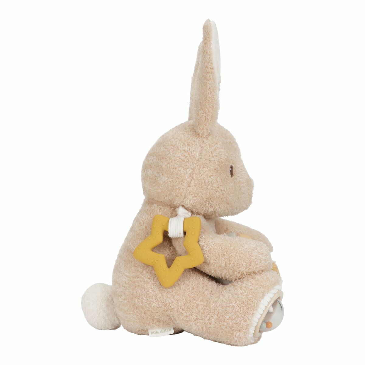 Little Dutch Activiteitenknuffel Baby Bunny, activiteitenknuffel konijn in zand