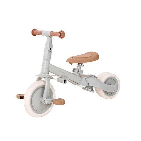 Little Dutch driewieler 4-in-1 groen met duwstang en veiligheidsring