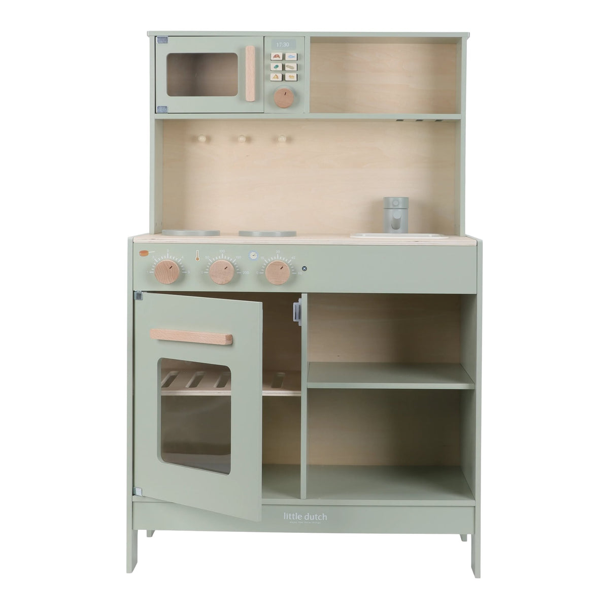Little Dutch houten speelkeuken mint met oven, kookplaat en accessoires