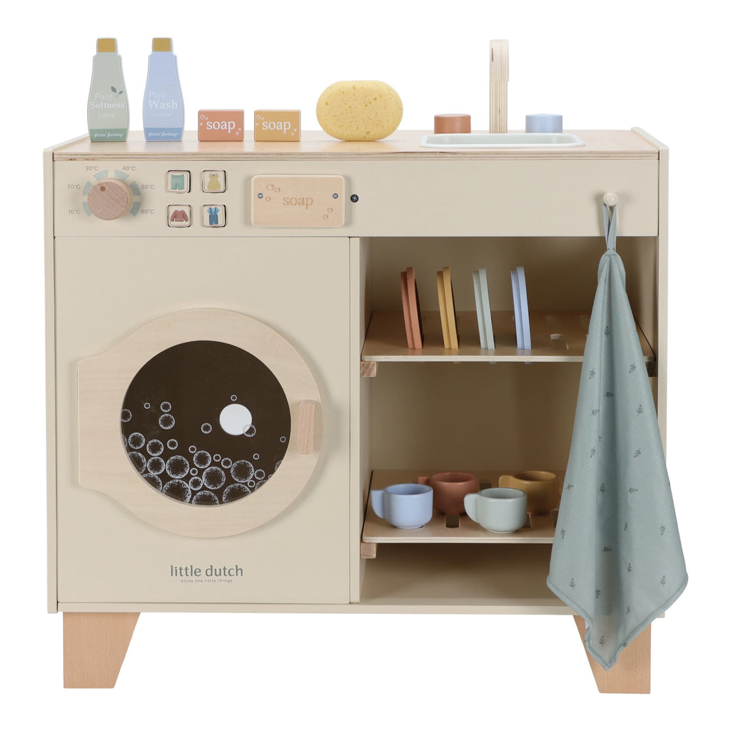 Little Dutch houten wasmachine met vaatwasser