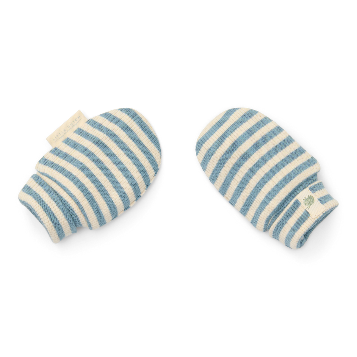 Little Dutch Krabwantjes Stone Blue Stripe, blauw-wit gestreepte krabwantjes