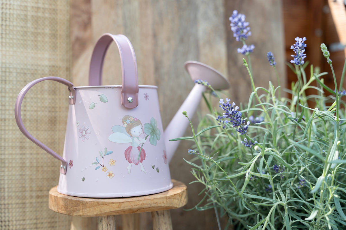 Little Dutch metalen gieter Fairy Garden roze, zijaanzicht