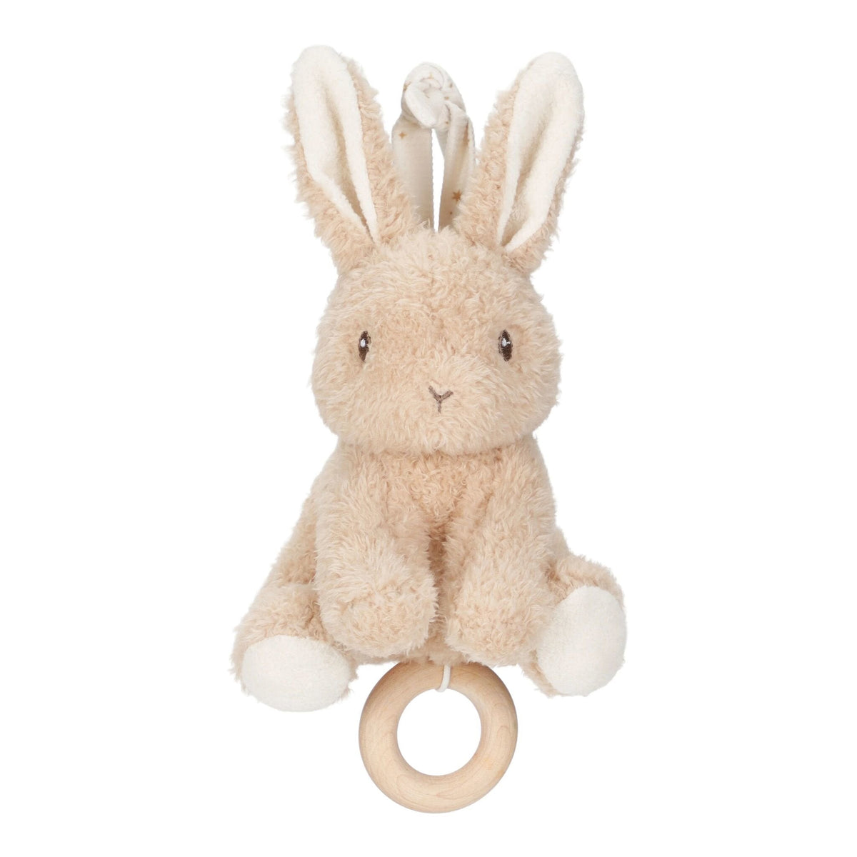 Little Dutch muziekdoosje Baby Bunny, zacht konijntje in beige uit de Newborn Naturals collectie
