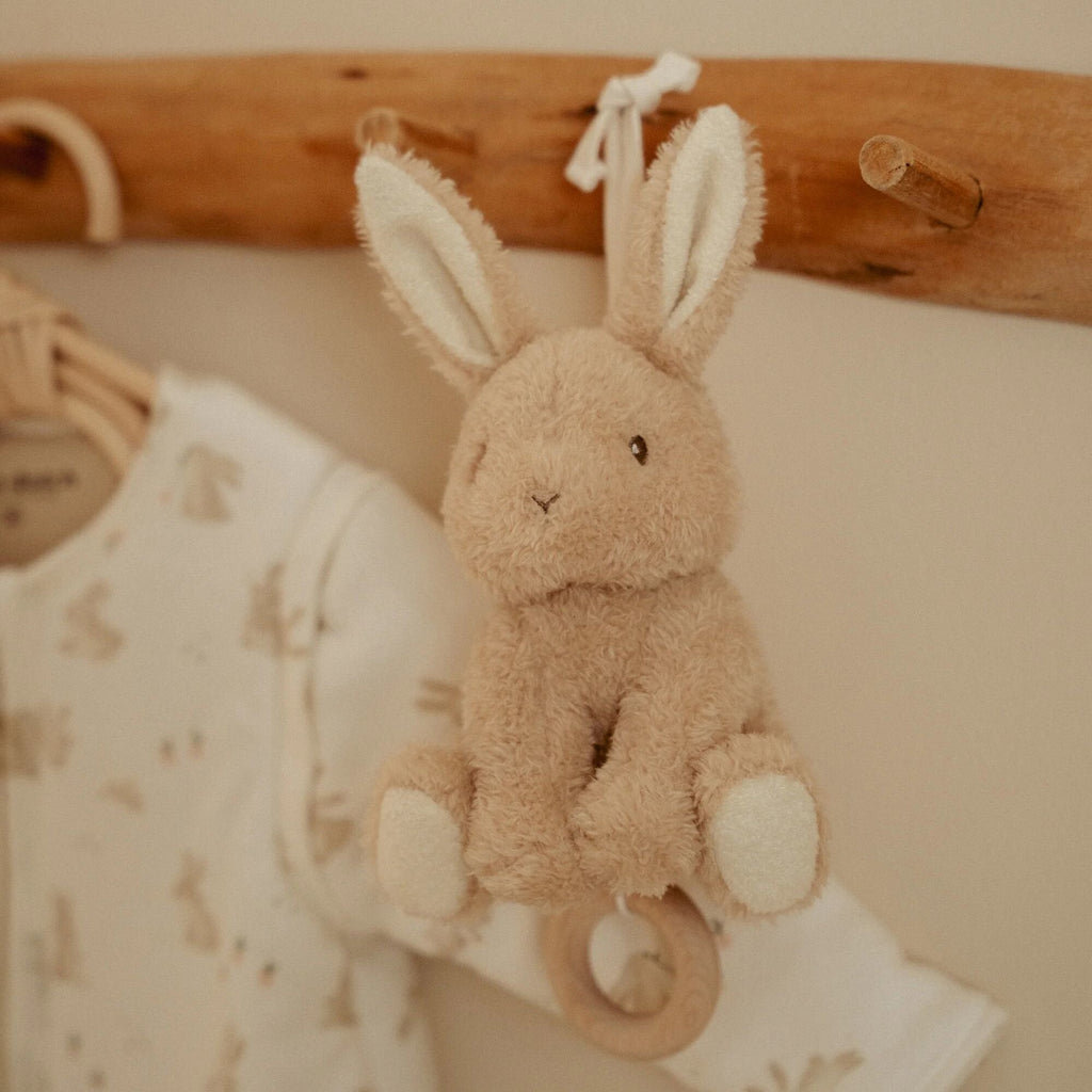 Little Dutch muziekdoosje Baby Bunny, konijntje in beige en bruin voor de babykamer