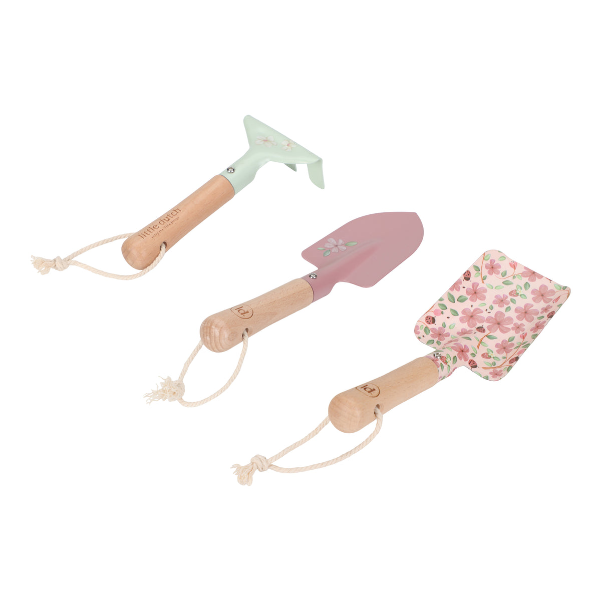 Little Dutch set tuingereedschap Fairy Garden, schepje, hark en handschoentjes