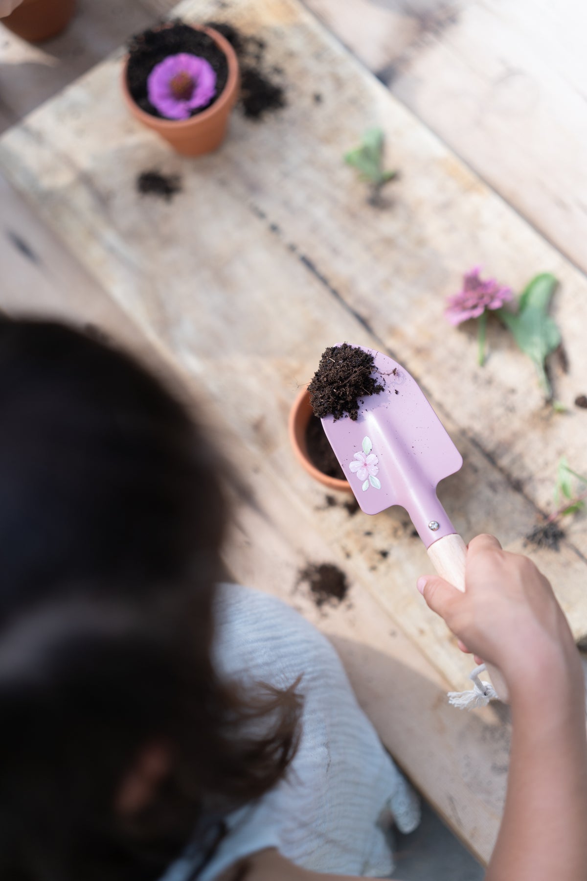 Little Dutch set tuingereedschap Fairy Garden, schepje, hark en handschoentjes