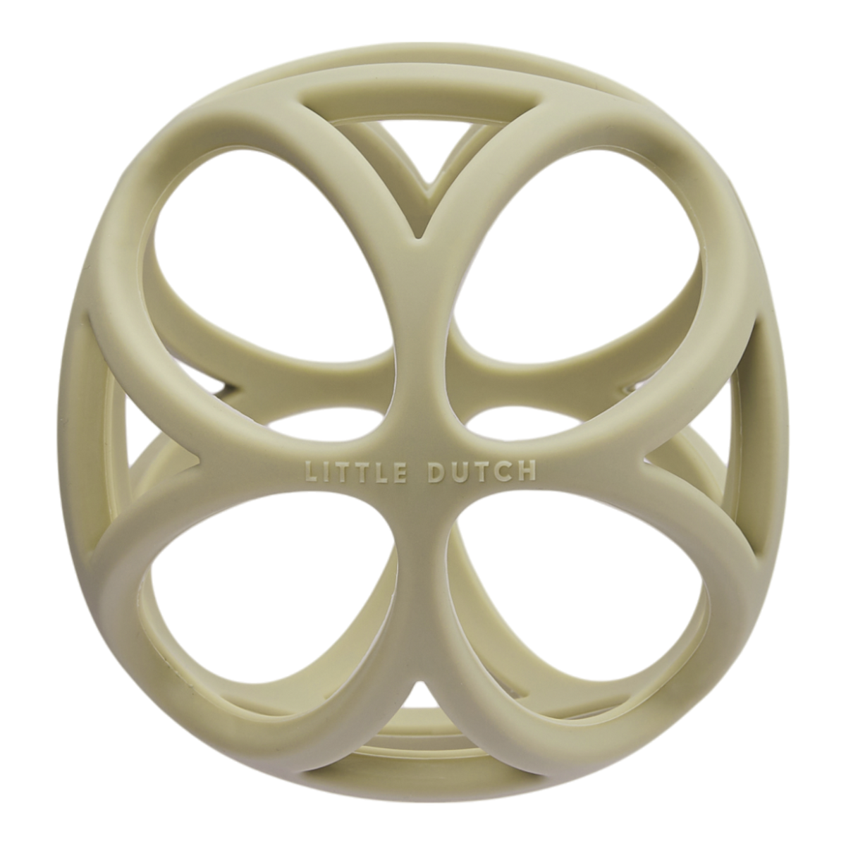 Little Dutch silicone grijpbal Activity Ball beige, vooraanzicht