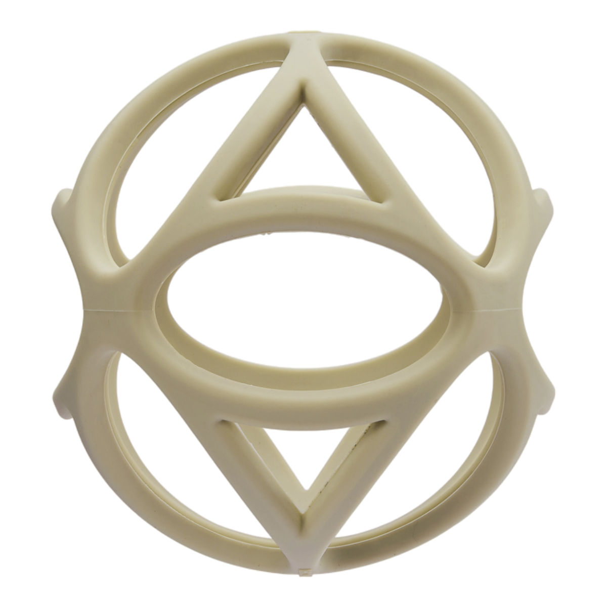 Little Dutch silicone grijpbal Activity Ball beige, vooraanzicht