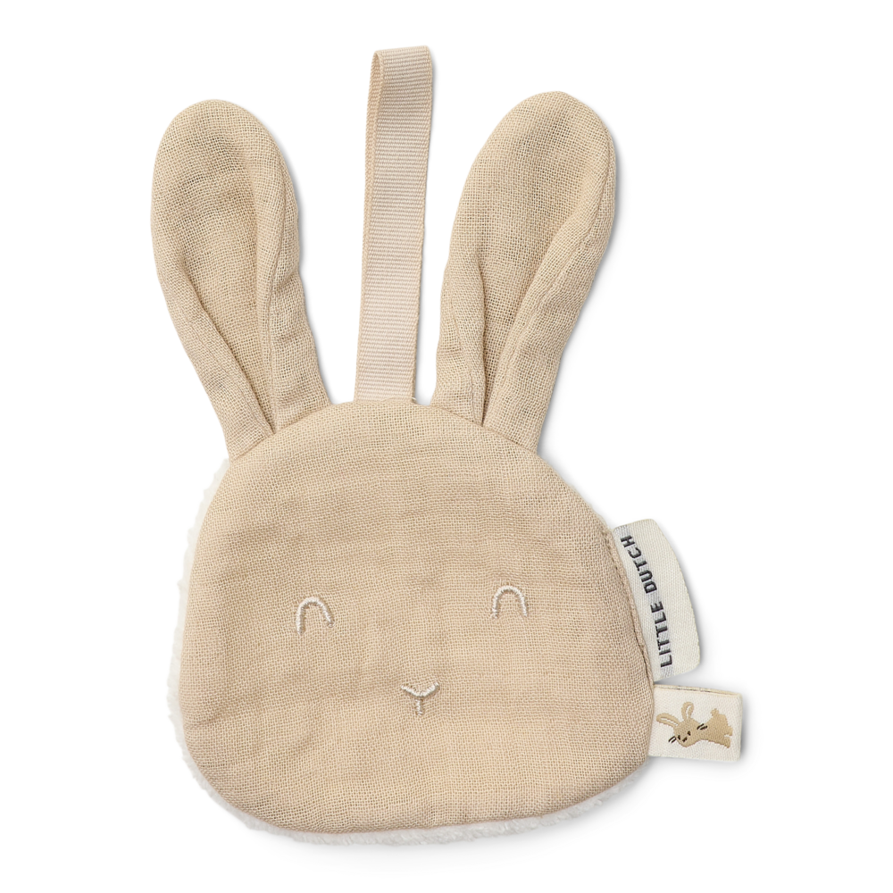Little Dutch Speendoekje Konijn Beige, speendoekje in de vorm van een konijn
