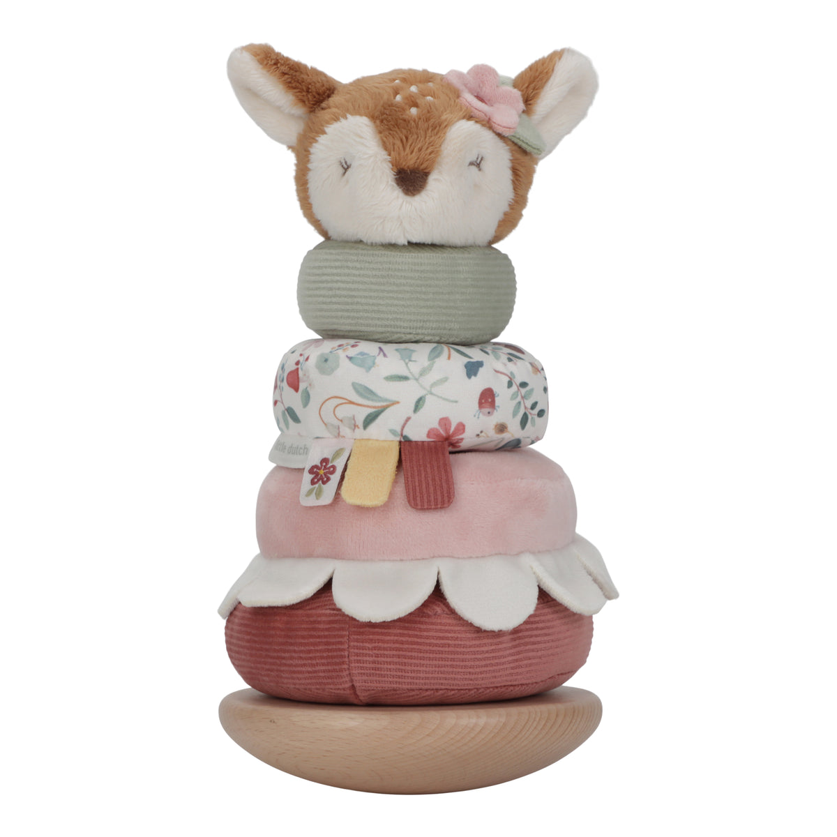 Little Dutch stapelbare ringen soft piramide Fairy Garden met hertenkopje