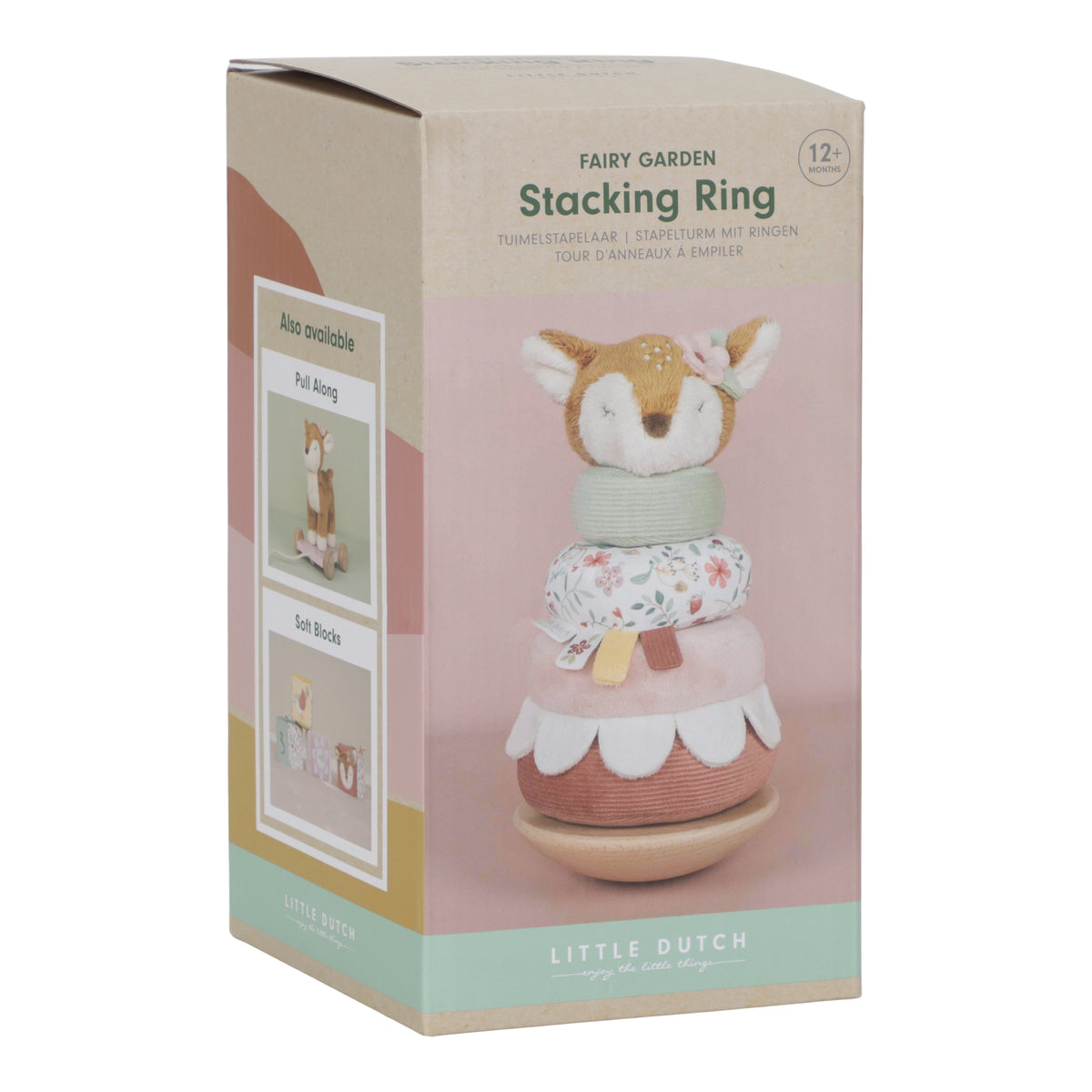 Little Dutch stapelbare ringen soft piramide Fairy Garden met hertenkopje