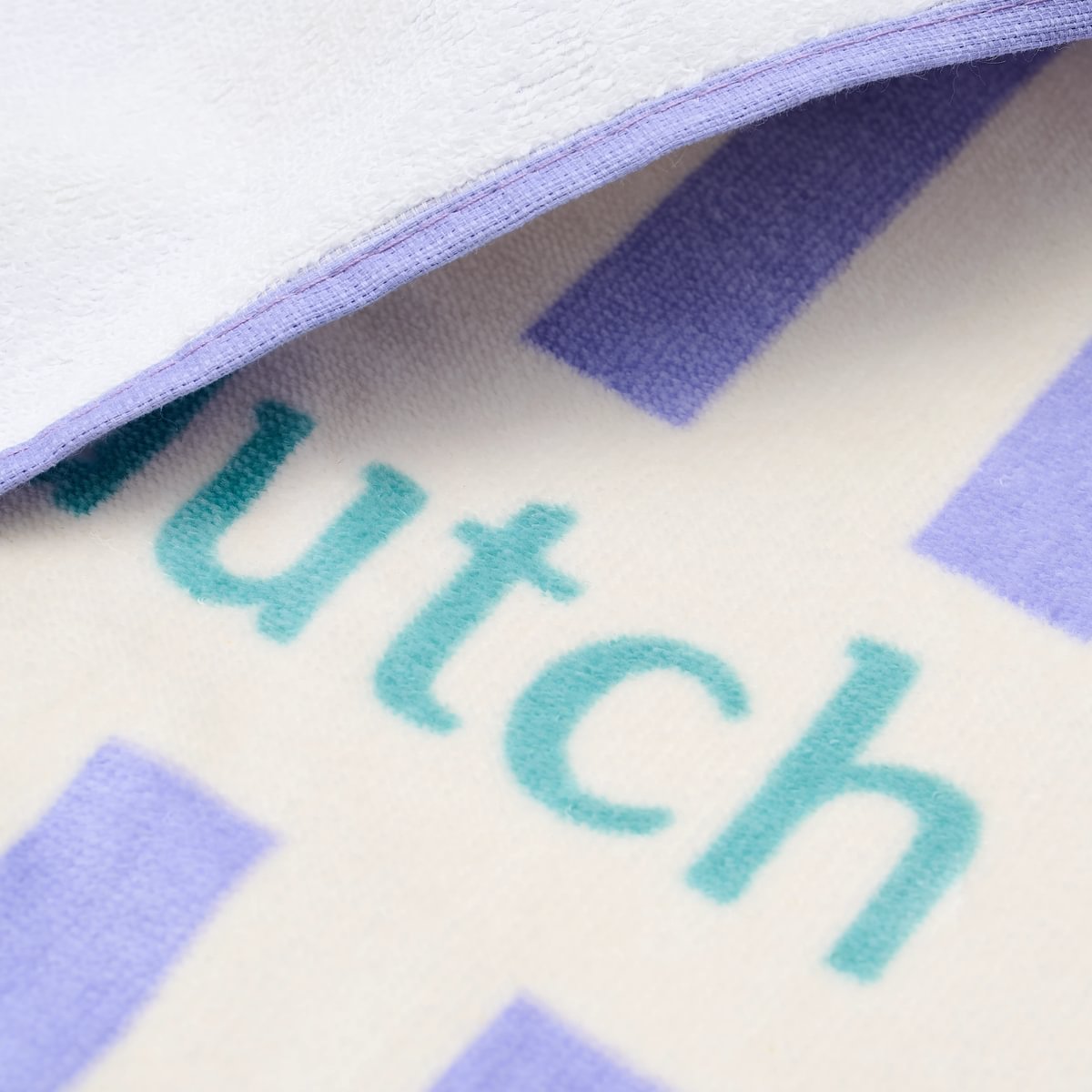 Little Dutch strandhanddoek Dreamy Purple Stripe, opengevouwen handdoek