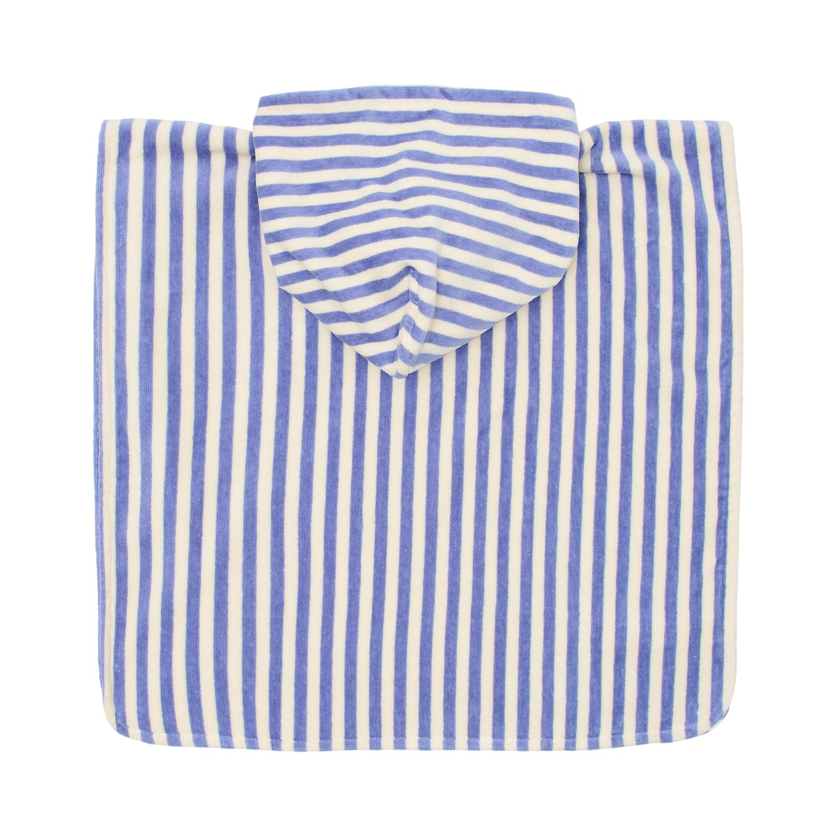 Little Dutch strandponcho Dreamy Purple Stripe met kap, vooraanzicht