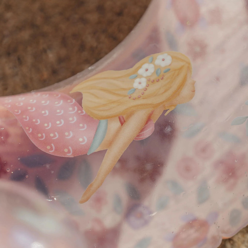 Little Dutch zwemring met staart Dreamy Mermaid, detail van de print